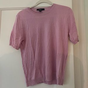Maxmara Pink Knit Short Sleeve sweater
